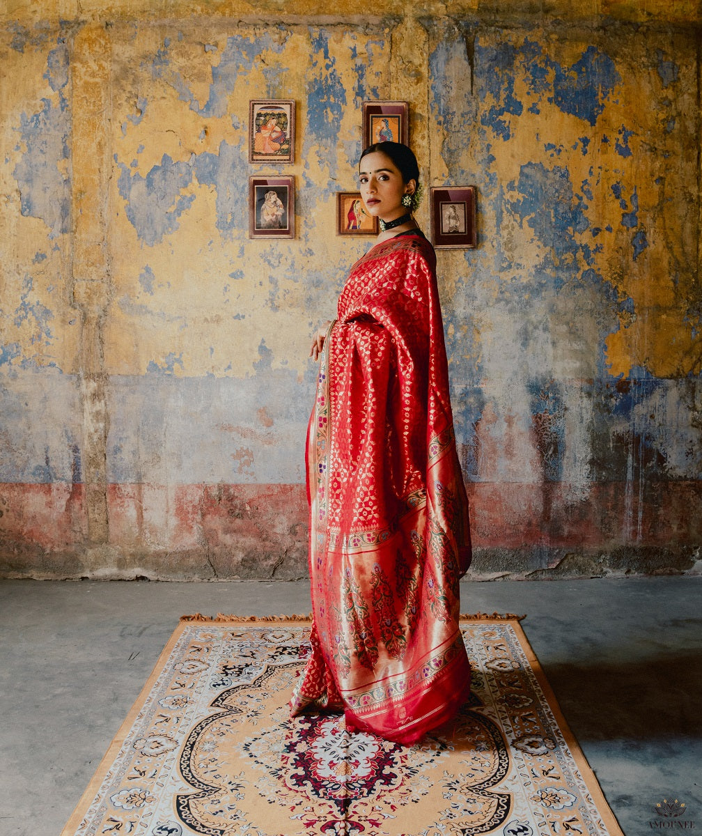 ASHAWALI BROCADE SILK SAREE
