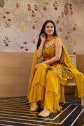 Gauri mustard sharara set