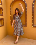 brown zue dress
