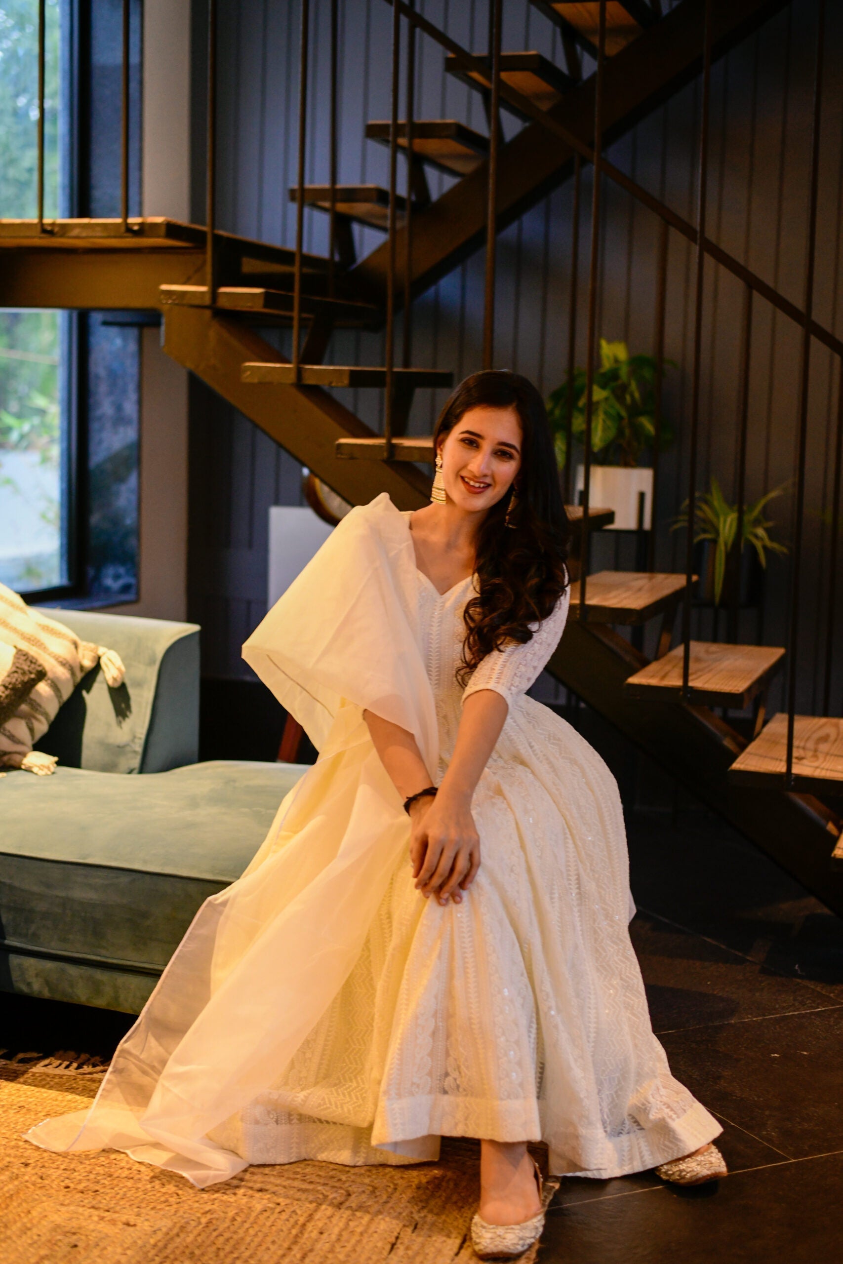 malini georgette embroidered suit set