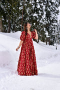 dhrishti red cotton dress