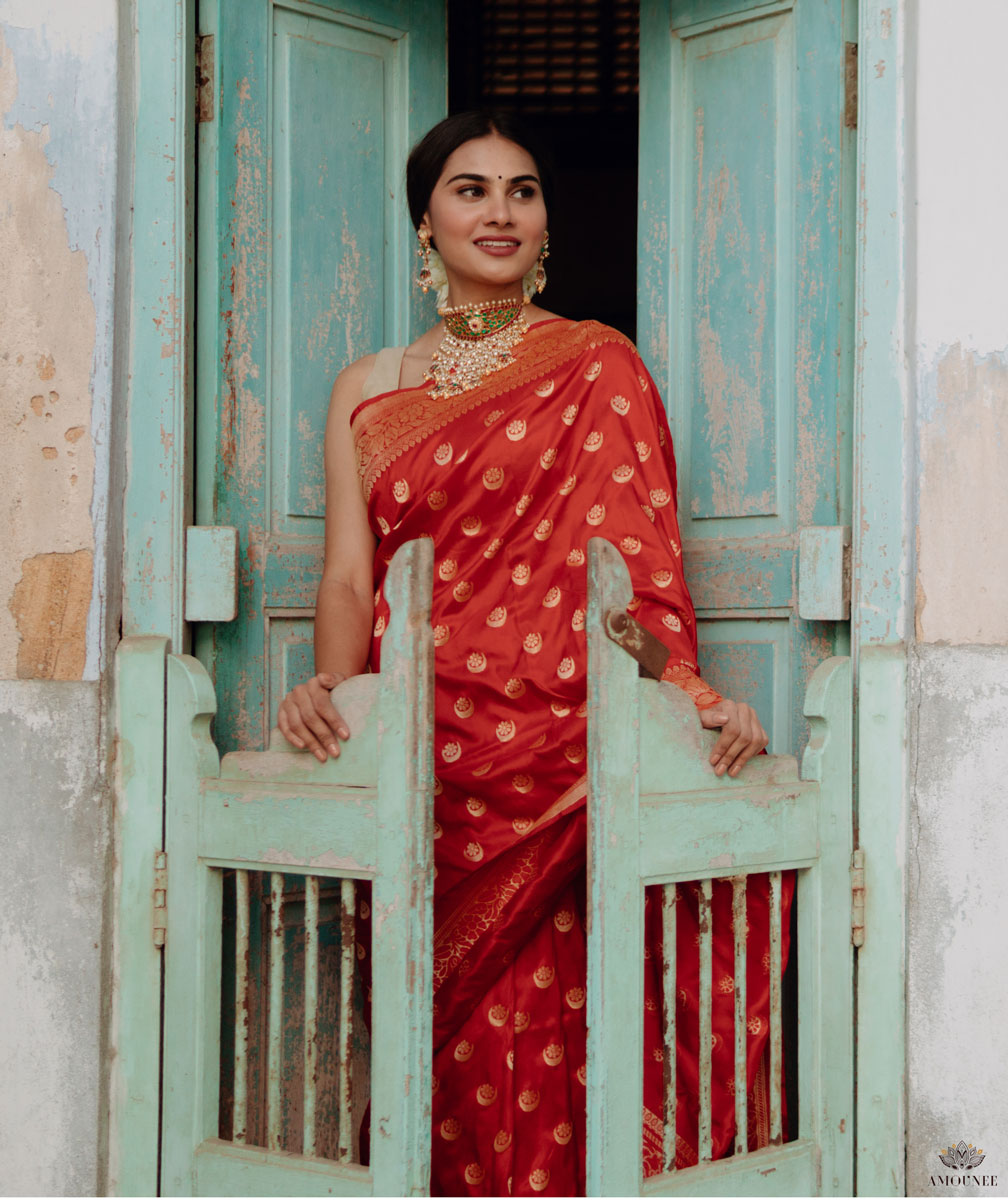 Ashawali Brocade Silk Saree