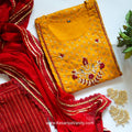 Kesariyavanity Haldi Ready Mustard-Red Suit
