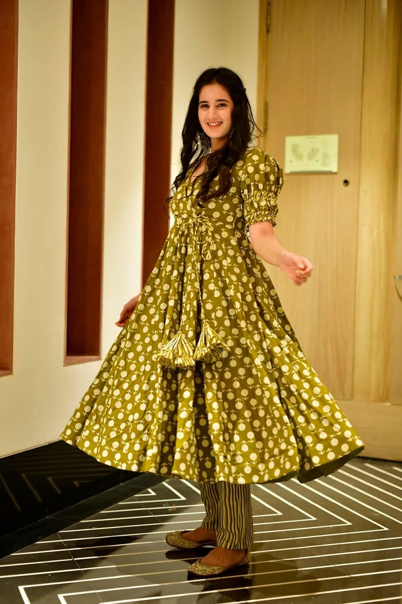 Green birch cotton suit set