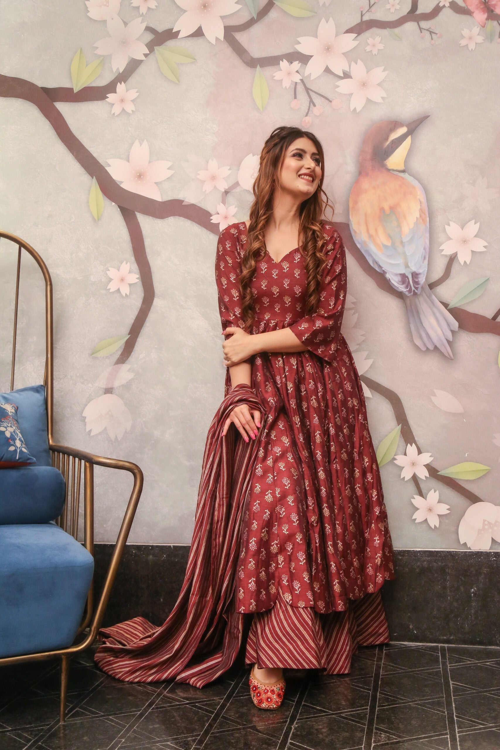 laibah muslin kurta palazzo set