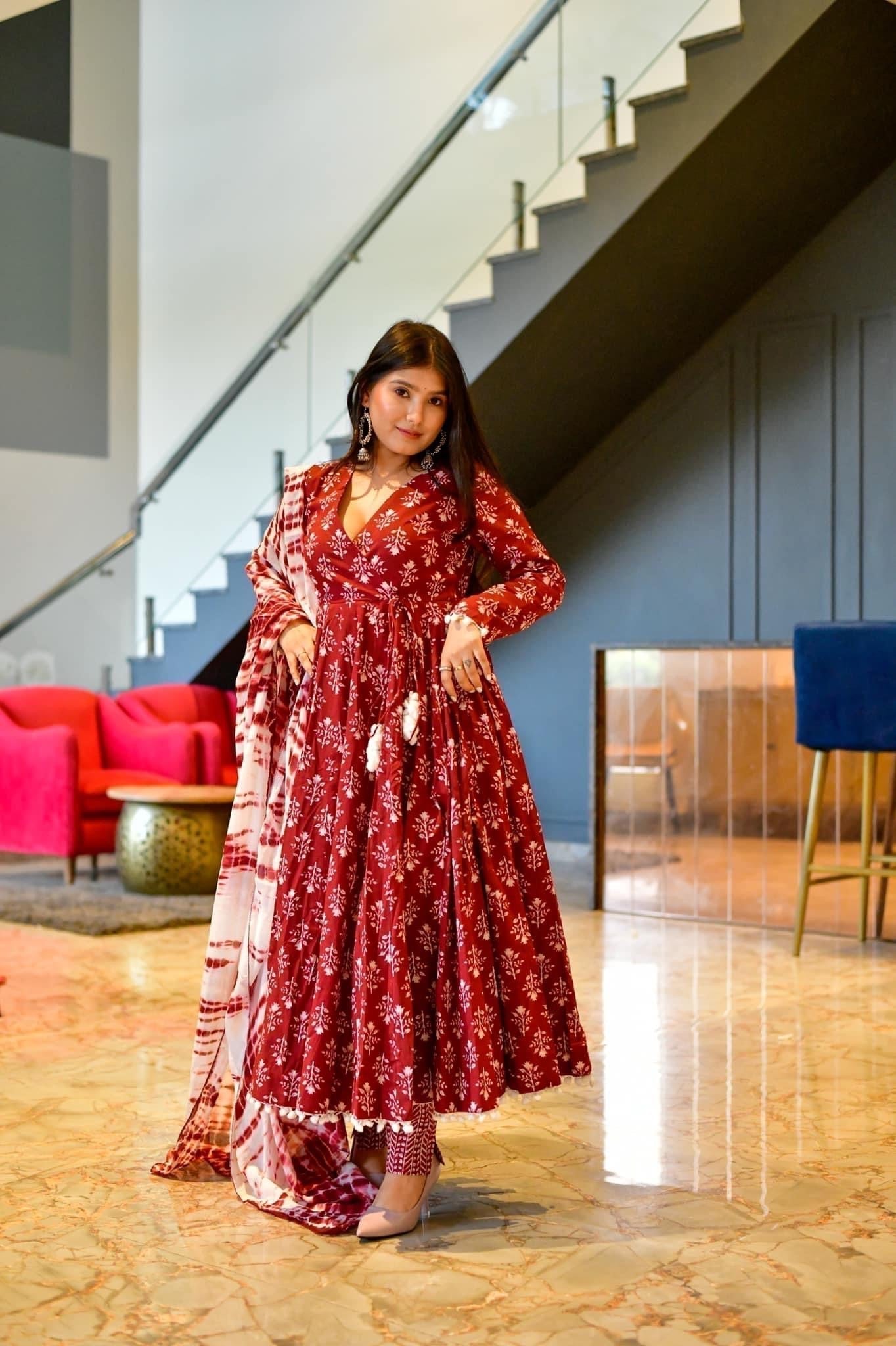 Berry cotton suit set