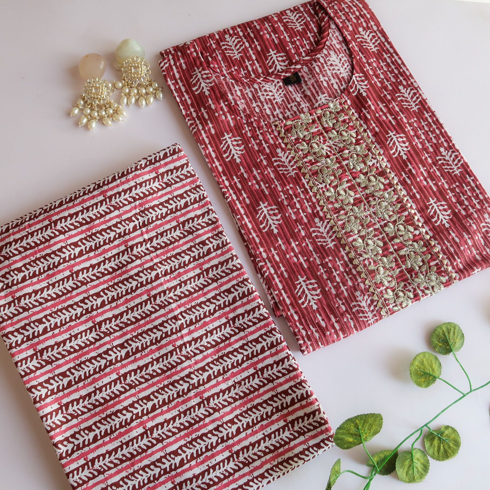 Plum Cherry Slim Fit Suit Set